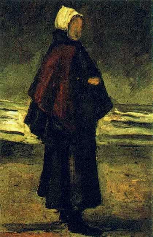 130-Vincent van Gogh-La moglie del pescatore sulla spiaggia - Kröller-Müller Museum, Otterlo  